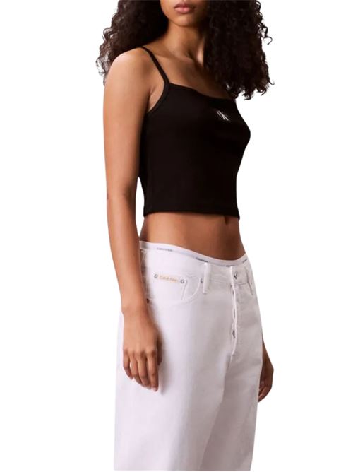 Canotta nera in cotone Calvin Klein Jeans | LV047C908GUB1